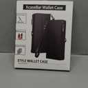 XcaseBar compatible with Samsung Galaxy S25 Wallet case with Zipper Credit Card Holder【RFID Blocking】,Flip Folio Book PU Leather Phone case Shockproof Cover Women Men for Samsung S25 case Lilac Purple