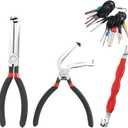 Electrical Disconnect Pliers for Cars with Terminal Removal Tool Kit,Sturdy Electrical Connector Pliers with Double Head/60 Head/Straight Heads,Essential Electricals Connection Pliers