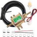 Universal Electric Fuel Pump Kit 12v 3-6 PSI Low Pressure with Fuel Filters 10 Hose Clamps 6.56 FT 5/16" ID Fuel Line Replacement For Carburetor Lawn Mower Gas Diesel Transfer Pump