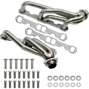 Exhaust Headers Polished Stainless Steel SBC Headers for 1988-1995 Chevy GMC C1500 C2500 K1500 K2500 1992-1995 Chevrolet Blazer Tahoe GMC Suburban Yukon 5.0L 5.7L 305 350