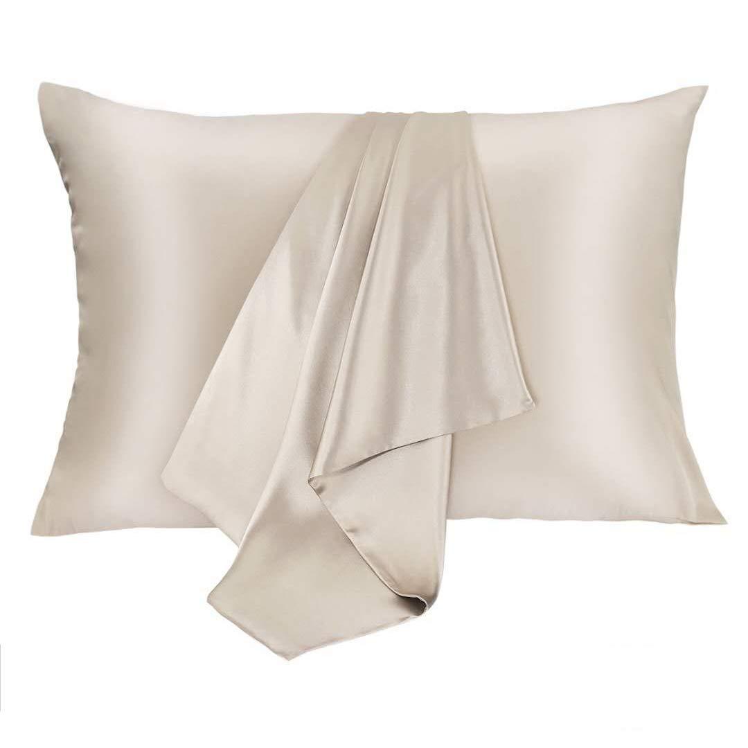 Soft Pillowcase, Hypoallergenic & Smooth, Both Sides Silk, Hidden Zipper, Gift for Women Men