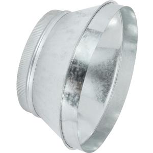 PATIKIL 16 Inch to 12 Inch Duct Reducer, Galvanized Steel Round Air Duct Reducer Crimped Pipe Increaser Adapter Connector Fitting Coupling for HVAC, Ventilation Systems