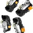 4-Piece Door Lock Actuator Set Compatible with Chevy Tahoe Suburban Silverado GMC Yukon Sierra Cadillac Escalade 2007-2014 Front Rear Left Right Replaces 931-303 931-304 931-108 931-109