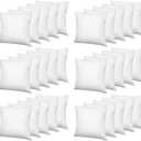 Sintuff 30 Pcs 20 x 20 Throw Pillow Inserts Bed and Couch Pillows for Living Room White Decorative for Couch Soft Fluffy Plump Stuffer Square Indoor Outdoor Cushion Bed Sofa