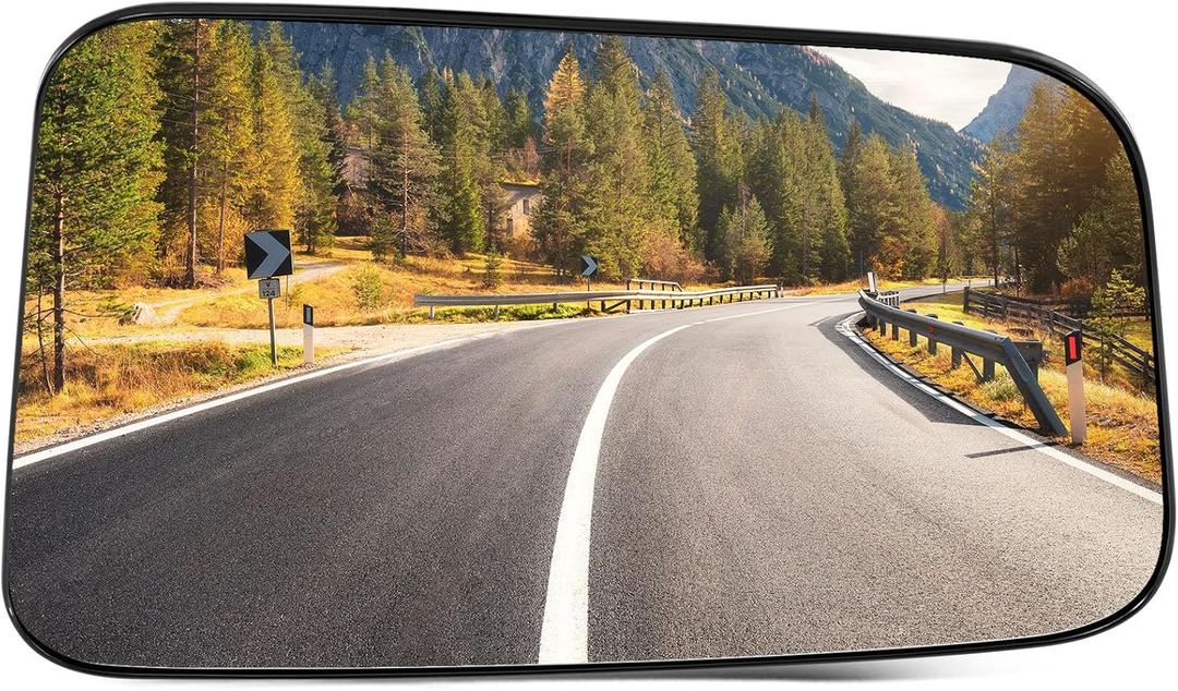 SCITOO Side View Mirror Passenger Side Glasses Door Mirror Glass fit for 2007-2011 for Ford Edge 2007-2010 for Lincoln MKX Heated Chrome