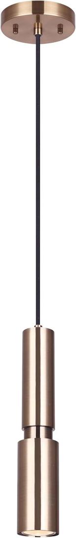 CANARM Mia 1-Light Pendant, Gold Finish with Adjustable Cord, Uses 35W Bulb, Modern Lighting for Dining Room, Kitchen or Entryway