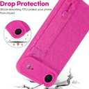 OOK Compatible with iPhone Air Leopard Case with Wrist Strap, Hot Pink Leopard TPU Shockproof Protection Slim Cover with Camera Protection for Women Girls, for 6.5inch