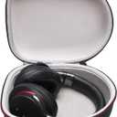 Headphone Headset Case Compatible with JBL, Beats, Sony, Soundcore Anker, Raycon, TOZO, SteelSeries, Logitech, Jabra, Bose, Audio-Technica, Sennheiser Headphones, Black+Grey