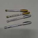 Dyvicl Metallic Markers Pens - Silver and Gold Paint Pens for Black Paper, Glass, Rock Painting, Halloween Pumpkin, Card Making, Scrapbook Album, Christmas DIY Art Craft Kids, Set of 4