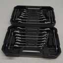 WORKPRO 22-Piece Ratcheting Combination Wrench Set, 72 Teeth, Combo Ratchet Wrenches Set with Organizer Box, Metric 6-18mm & SAE 1/4-3/4"