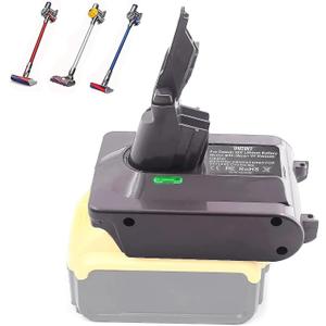 TPDL for Dyson V7 Battery Adapter, for Dewalt 20V Battery Convert to for Dyson 21.6V V7 Handheld Vacuum Converter Absolute, Motorhead Pro, Trigger, Fluffy HEPA Li-ion SV11 Battery(Fit for V7 Series)
