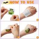 3 x JOYIN 144 PCS Halloween Temporary Tattoos for Kids, 12 Designs Bulk Fake Tattoos Stickers for Halloween Party Favors Decorations, Supplies Trick or Treat Game Gifts Goodie Bags, Class Game Prizes