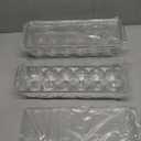 Sooyee 2 Pack Egg Holder for Refrigerator, Plastic Egg Storage Container, Fridge Egg Organizer, Clear Refrigerator Organizer Bins with Lids, Stackable Tray Holds 12 Eggs