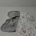 ZIGJOY Sleep Sack Swaddle 1.0 Tog Baby Wearable Blanket 100% Cotton Baby Swaddle Blanket for Newborns 0-6 Months Grey & Line Animal