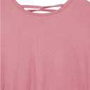Long Sleeve Ribbed Tie Front Top
