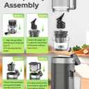 Latest Cold Press Juicer Machine,6.5" Wide Chute,Easy to Clean