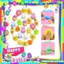 124 PCS Easter Egg Fillers, Easter Basket Stuffers, Easter Party Favors for Kids Boys Girls, Easter Egg Stuffers, Bulk Easter Toys, Easter Gifts, Pinata Goodie Bags Stuffers, Classroom Prizes
