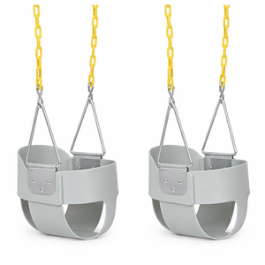 Eastern Jungle Gym Full Bucket Toddler Swing Seat with Coated Swing Chains Pack of 2