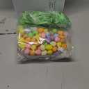 24 Pcs Mini Easter Eggs Basket Set Small Woven Wicker Baskets with Pastel Easter Eggs Green Raffia Grass Foam Speckled Egg Spring Decorations Party Favors