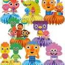 Simple Songs Honeycomb Centerpieces Party Supplies for Songs Theme Birthday Party Decorations, 8Pcs Double Sided Table Decor Music Party Favors for Fans Kids Boys