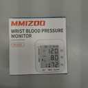 MMIZOO Wrist Blood Pressure Monitor Large LCD Display BP Machine Adjustable Cuff 5.317.68 inch Automatic 99x2 Sets Memory with Carrying Case for Home Use (White)