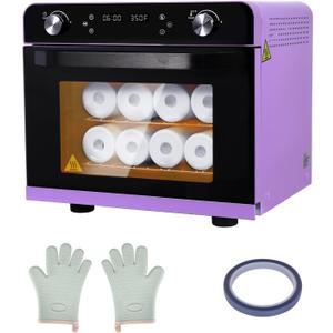 Sublimation Oven Machine with Fast Preheat & Precise Temperature,38QT/36L 120V 1800W Large Capacity for Sublimation Tumblers,Mugs,Bottles,Full Wrap Printing,Includes Gloves & Tape,Digital Touch Screen