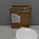 TP 11" Melamine Dinner Plates, 6-piece Plate Set Unbreakable Serving Dishes for Indoor and Outdoor, Service for 6, White