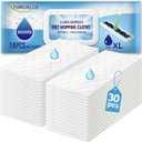 30 Count Heavy Duty Wet Mopping Cloths Refill Compatible with Swiffer Sweeper XL Mop, Disposable Wet Pads Refill X-Large Size for Multi-Surface Floor Cleaning, Unscented