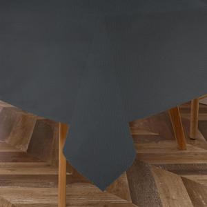 Majestic Giftware PU Faux Leather Rectangle Tablecloths | (TCE17-54180) Black Waterproof & Spill Proof Dining Table Cover | Decorative Washable Tablecloth for Home, Kitchen, Party (54X180) (E17-black)