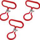 3 Pack Carboy Handle for Smooth Neck 3 Gallon 5 Gallon 6 Gallon 6.5 Gallon Glass Carboys (Red)