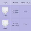 Rael Disposable Underwear for Women, Organic Cotton Cover - Postpartum Essentials, Leak Locker, Unscented, Maximum Coverage (Size S-M, 20 Count)