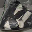 OLANLY Black and White Striped Rug 5' x 7'  Washable Cotton Indoor Outdoor Doormat for Front Door, Entryway, Kitchen, Porch, Patio Decor