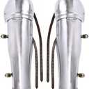 Folding Greaves Leg Armor Medieval Steel Greaves LARP Cosplay Armour Halloween Costume