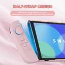 PlayVital Hard Case for Nintendo Switch 2 with Extra Stand & Thumb Grip Caps | Split Design, Dockable Protective Full-Body Shell Cover for Nintendo Switch 2 | Solid Color Series, Cherry Blossoms Pink