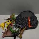 Large Volcano Set with 9 Realistic Dinosaur Action Figures for Kids 2 3 4 5 6 8 10 Years, Simulated Volcanic Eruptions w/Sounds, Volcano Can Store Dinos, Gift for Toddlers Boys & Girls