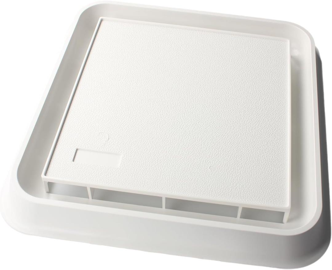 S97006651 Fan Cover Grille for Broan NuTone Bathroom Fan Assembly Replacement, Fits 663, 670A, 670B, 670C, 670D, 670E Bathroom Exhaust Fan Light Cover Replacement