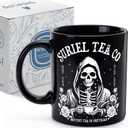 Suriel Tea Co Books Mugs, Acotar Gifts for Women Men, Book Club Gifts for Darkness Enthusiast Librarian Reader Writer Friends, 11 Oz Novelty Coffee Mug for Birthday Christmas