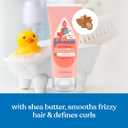 Johnson's Kids' Curl Defining Leave-In Conditioner with Shea Butter, Smooths Frizz & Defines Waves & Curls for 24 Hours, Hypoallergenic, 6.8 fl. oz
