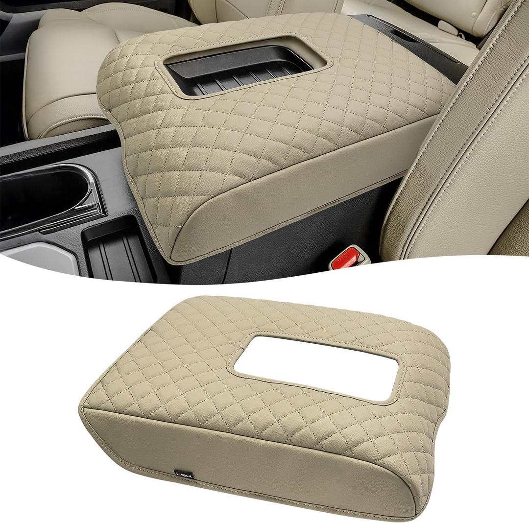 KBH Center Console Armrest Cover for Toyota Tundra 2014-2021, Beige
PU Leather, Middle Console Lid Protector, Arm Rest Cushion Pad, Interior Accessories, Anti-scratch