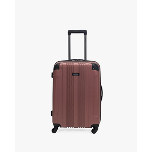 Kenneth Cole REACTION Out of Bounds Lightweight Hardshell 4-Wheel Spinner Luggage, Rose Gold, 24-Inch Checked