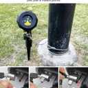 Poeland Christmas Laser Projector Lights Waterproof Outdoor Garden Decorative Lighting with Security Lock 3 Color Red Green Blue