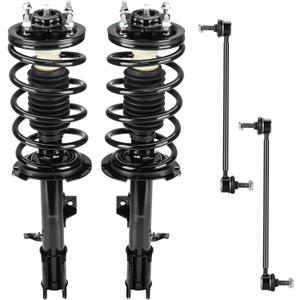 Front w/Coil Strut & Sway Bar Links for Ford Escape 2005-2012, for Mazda Tribute 2005-2011(Not for 2007), for Mercury Mariner 2005-2011, Spring Struts Replace for 171594 171593 K80296, 2006 2008 2009