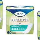 Tena Sensitive Care Moderate Long Pads, 60 Count (Pack of 3)