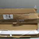 LED Closet Light, 1.4FT 17in with Plug, 16W 1700LM 5000K IP65 Linkable Ceiling Shop Light with NO/Off Switch Plug Cord