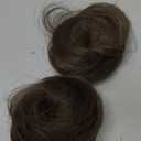 REECHO 2 PCS Mini Claw Clip in Messy & Cat Ears Hair Bun Extensions HB001 Wig Accessory Updo Hairpieces for Women Girls (Pack of 2-3" Straight, Medium Ash Brown)