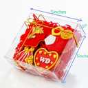 RomanticBaking 50PCS 5x5x2 Inches Full Clear Bakery Boxes Chocolate Covered Strawberries Boxes,Mini Cake, Cookies,Macaron,Pie, Cakesickle &More