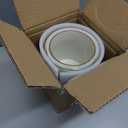 famiware Ocean Utensil Holder, 7.2"+5.8" Ceramic Kitchen Utensil Holder for Countertop, Cooking Utensil Crocks, Utensil Organizer for Spatula & Spoon, Kitchen Decor, Set of 2, Vanilla White