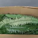 48In Artificial Boston Ferns Bush, Set of 2 Large Faux Ferns Plants, 67 Branches Fake Ferns for Home Living Room Decor, Indoor and Outdoor
