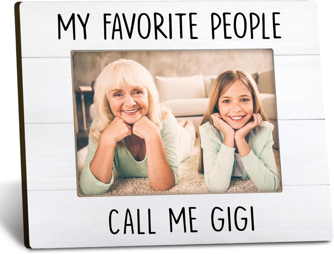 Gigi Gifts Picture Frames 8x10, Gigi Gifts for Grandma Photo Frame, Mothers Day Birthday Gift for Grandma Nana from Grandkids, My Favorite People Call Me Gigi Picture Frame for Tabletop Wall