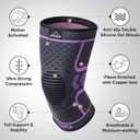 APEXUP Compression Knee Brace for Women, Copper Compression Sleeve for Knee Support, Arthritis Pain Relief, Meniscus Tear, ACL, Running